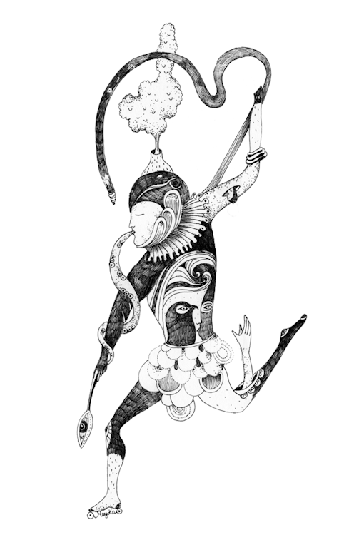 photograph of the artist